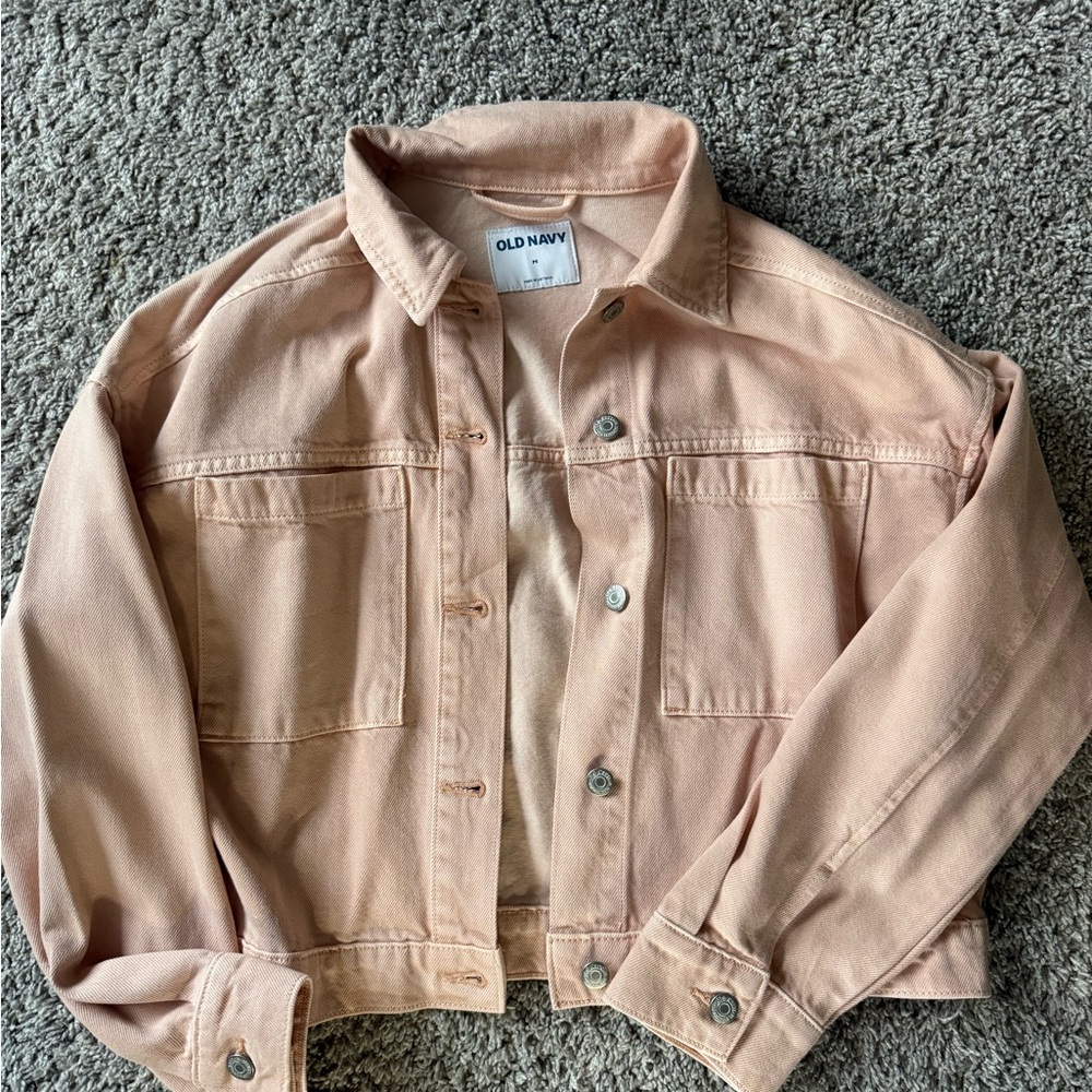 Old Navy Blush Pink Denim Jacket